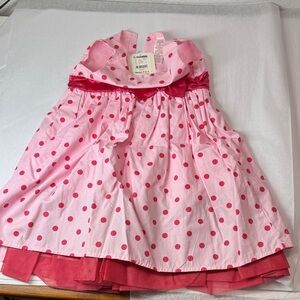 Marc & Maddie Pink Dress with Red Polka Dots